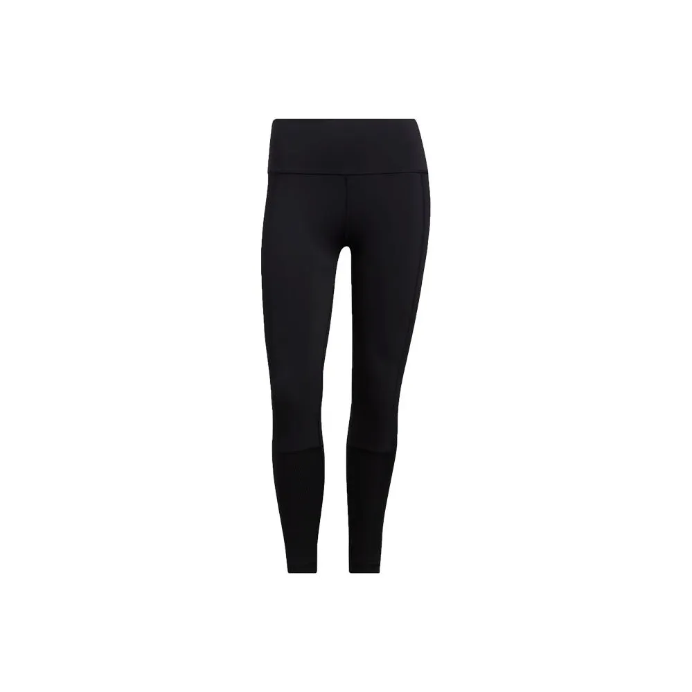 Adidas 3 Stripes RIBBED 7 8 TIGHTS Спортивные брюки Женские Черный Белый
