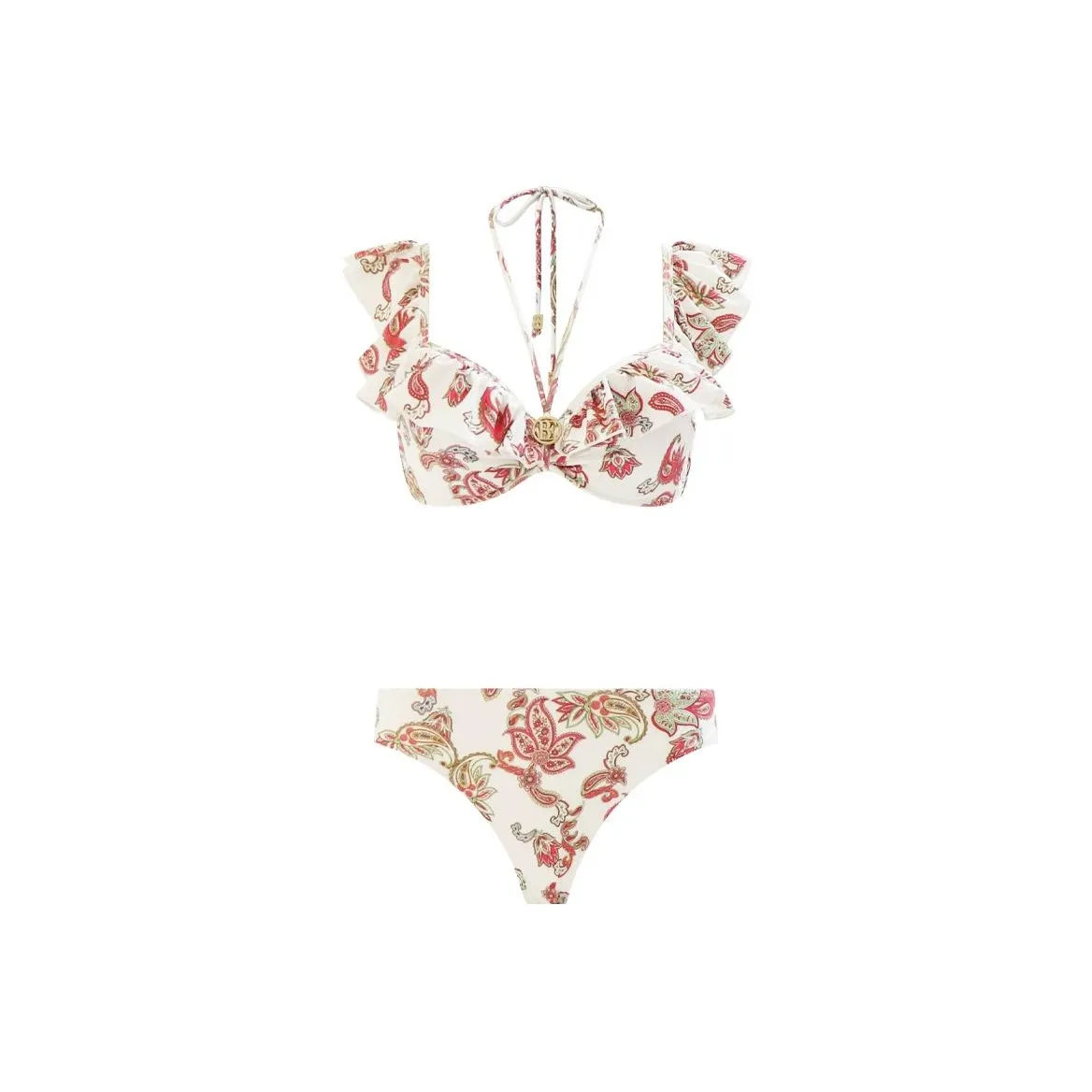 BALNEAIRE Бикини Женские Цветочный Розовый