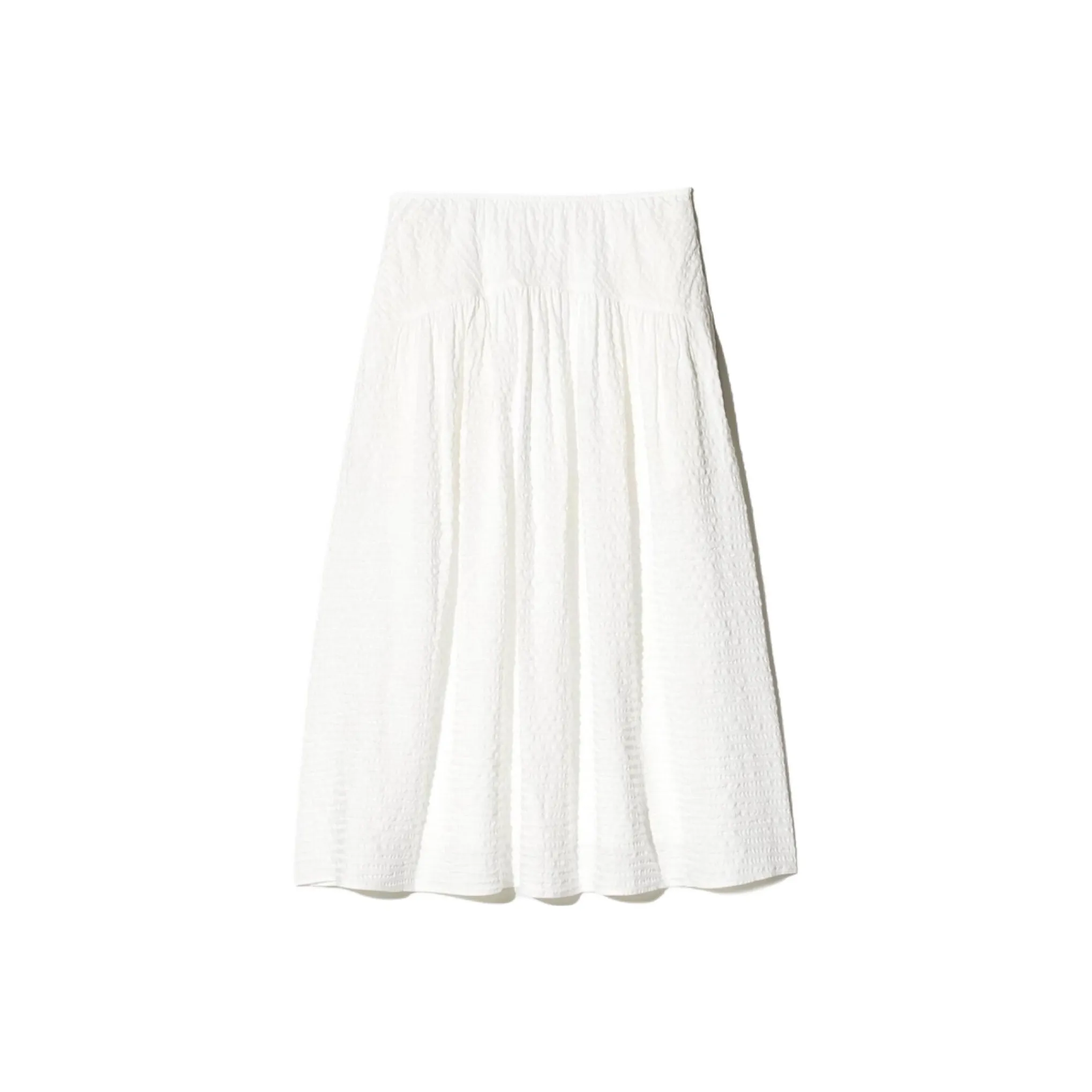 UNIQLO Повседневный Длинный Юбка Женская Айвори