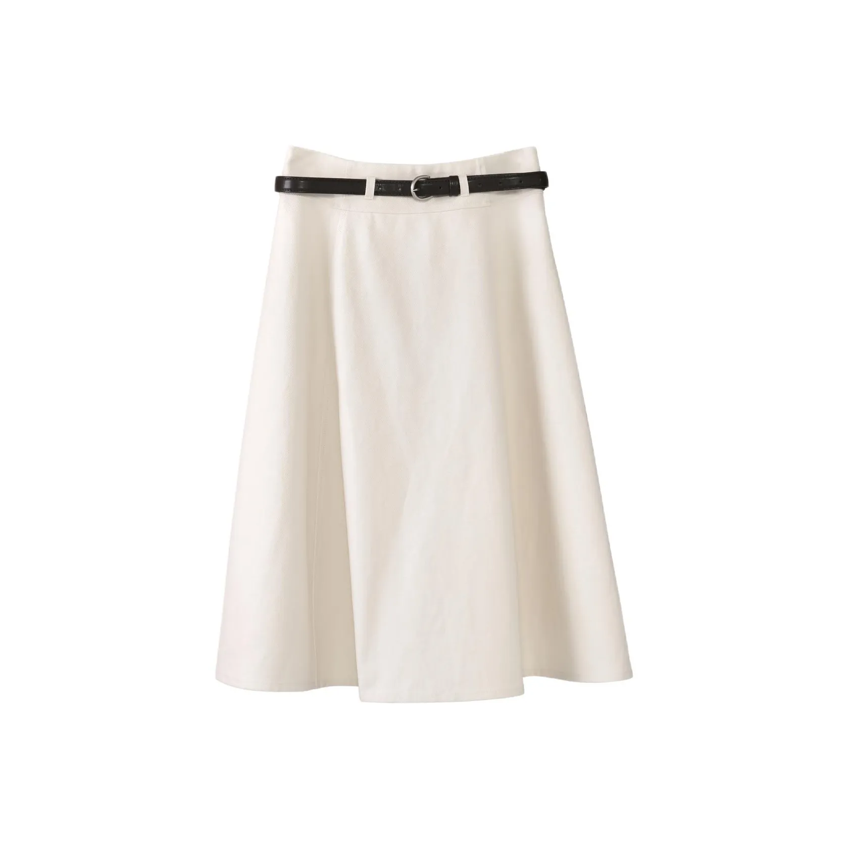 Fstudio Early Spring Korean Style Petite Elegant Elegance Half Length Casual Long Skirt Women's Apricot