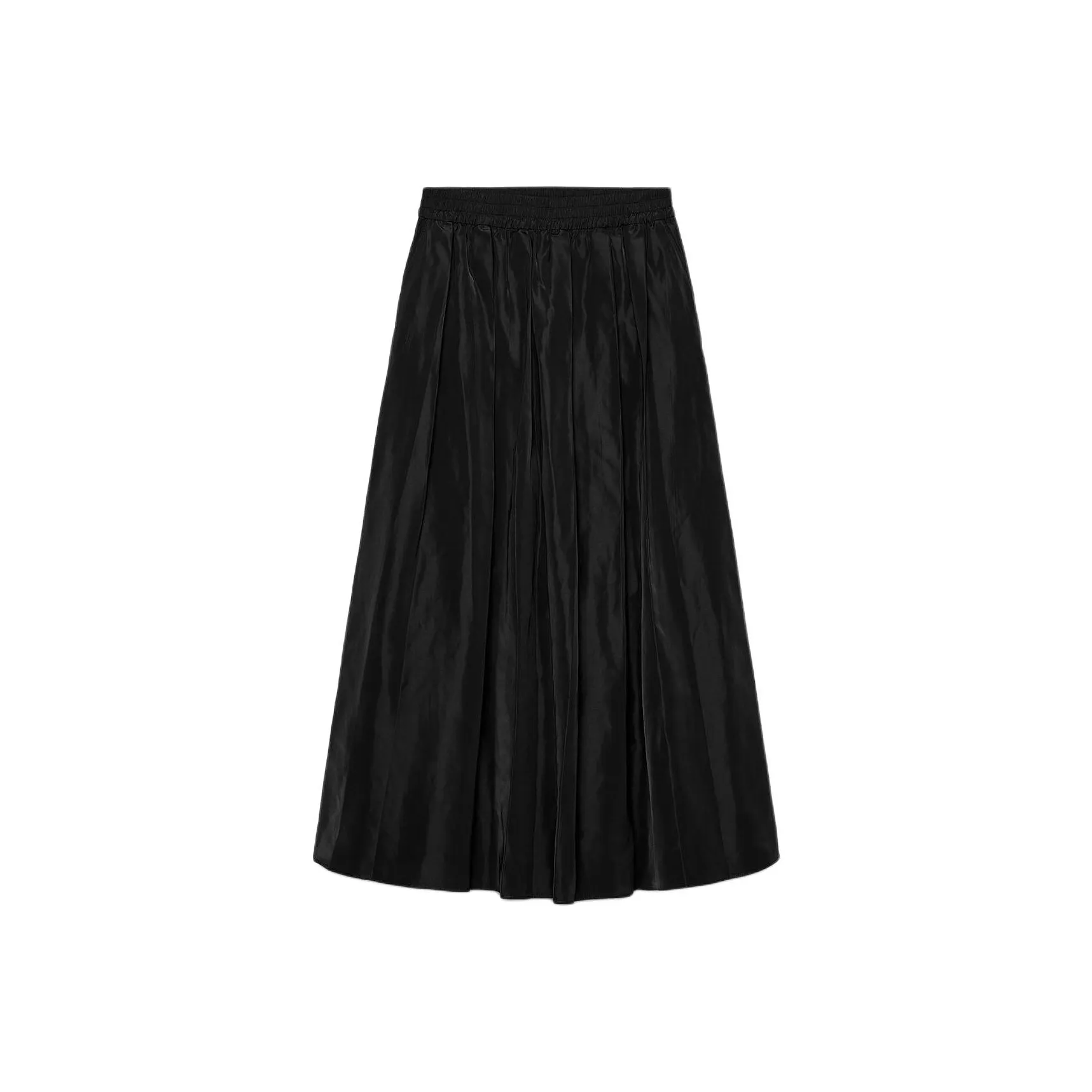 ZARA ZW Series Casual Long Skirt Women's Black