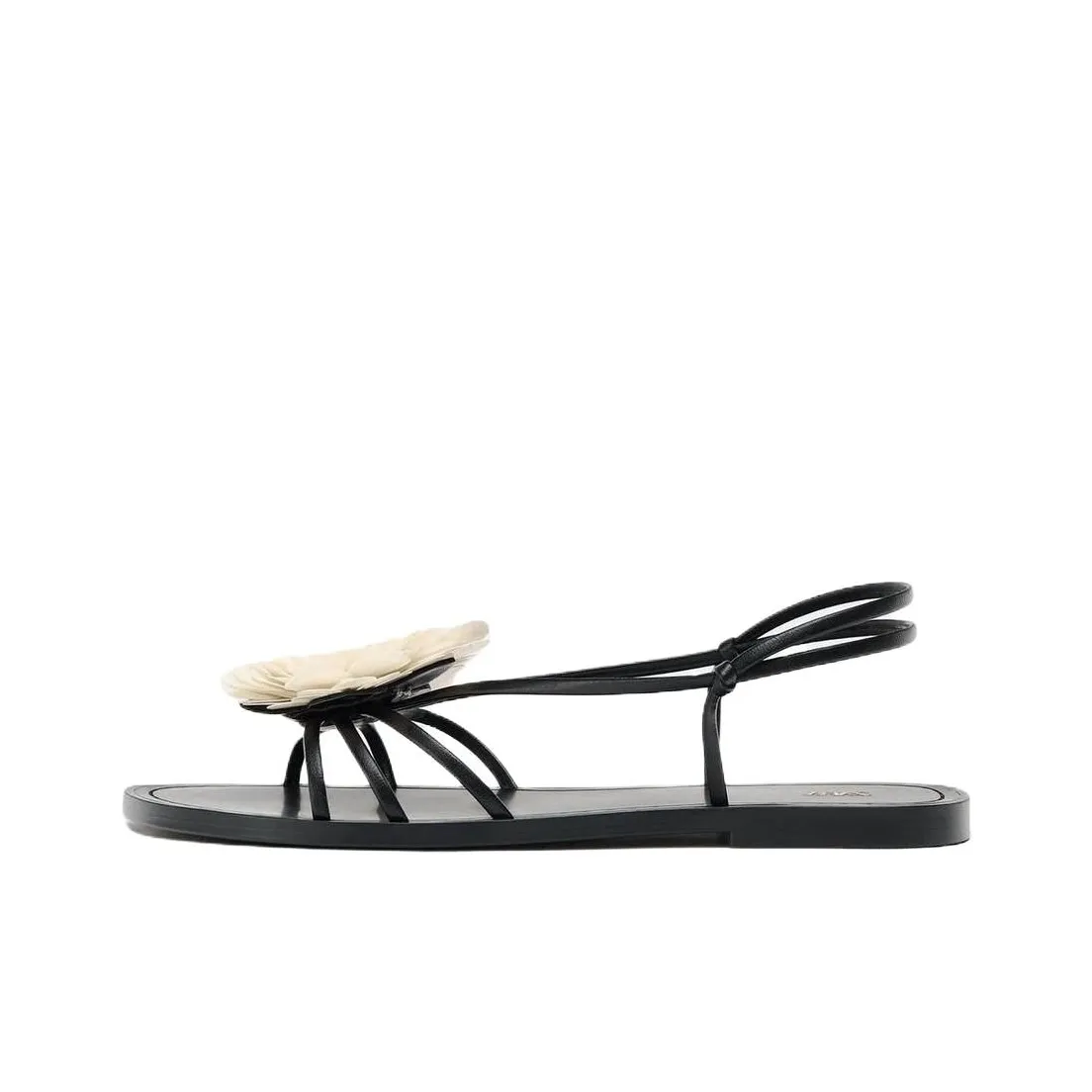 ZARA One Ремень Сандалии 1,5 см Женские Черные