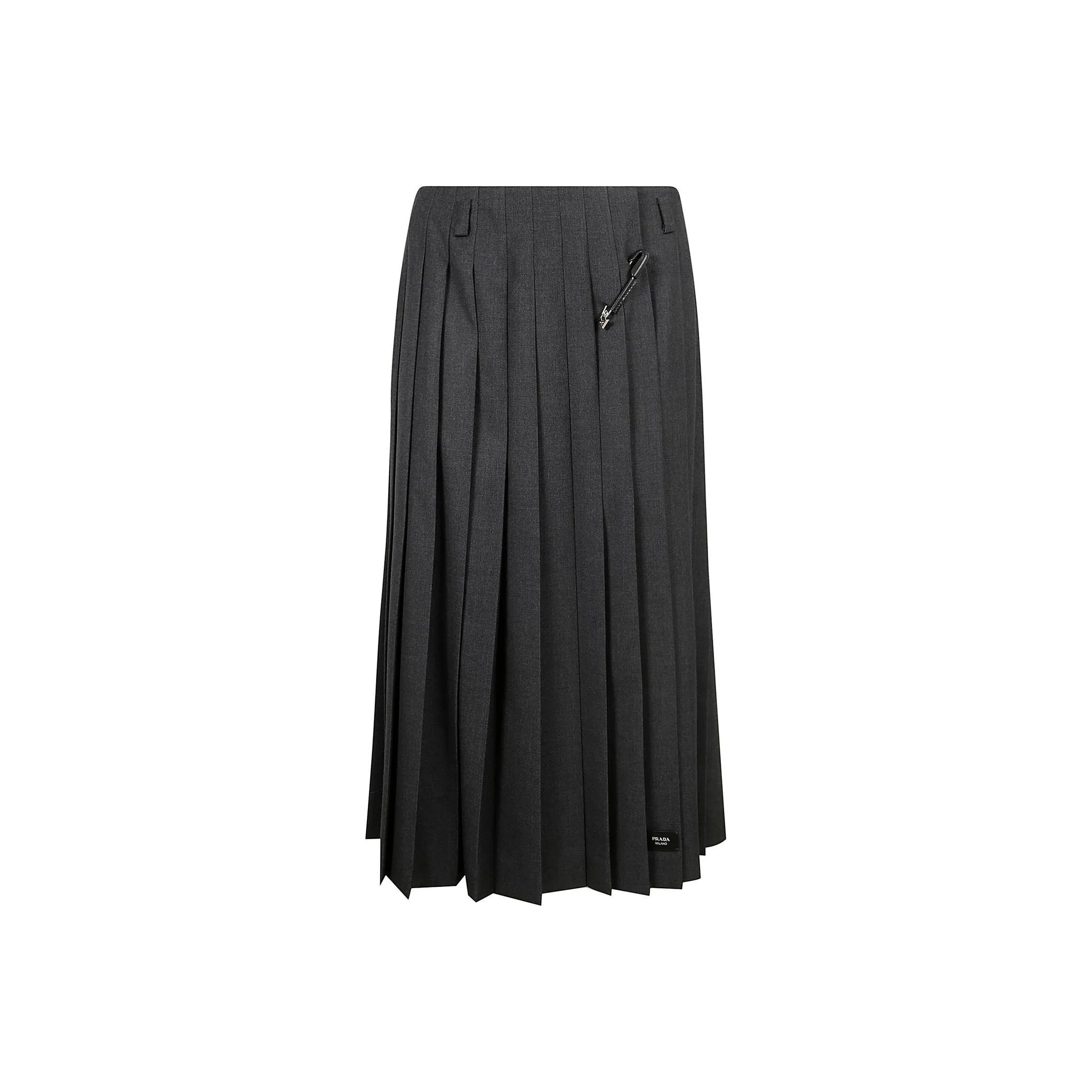 PRADA Pleated Maxi Skirt