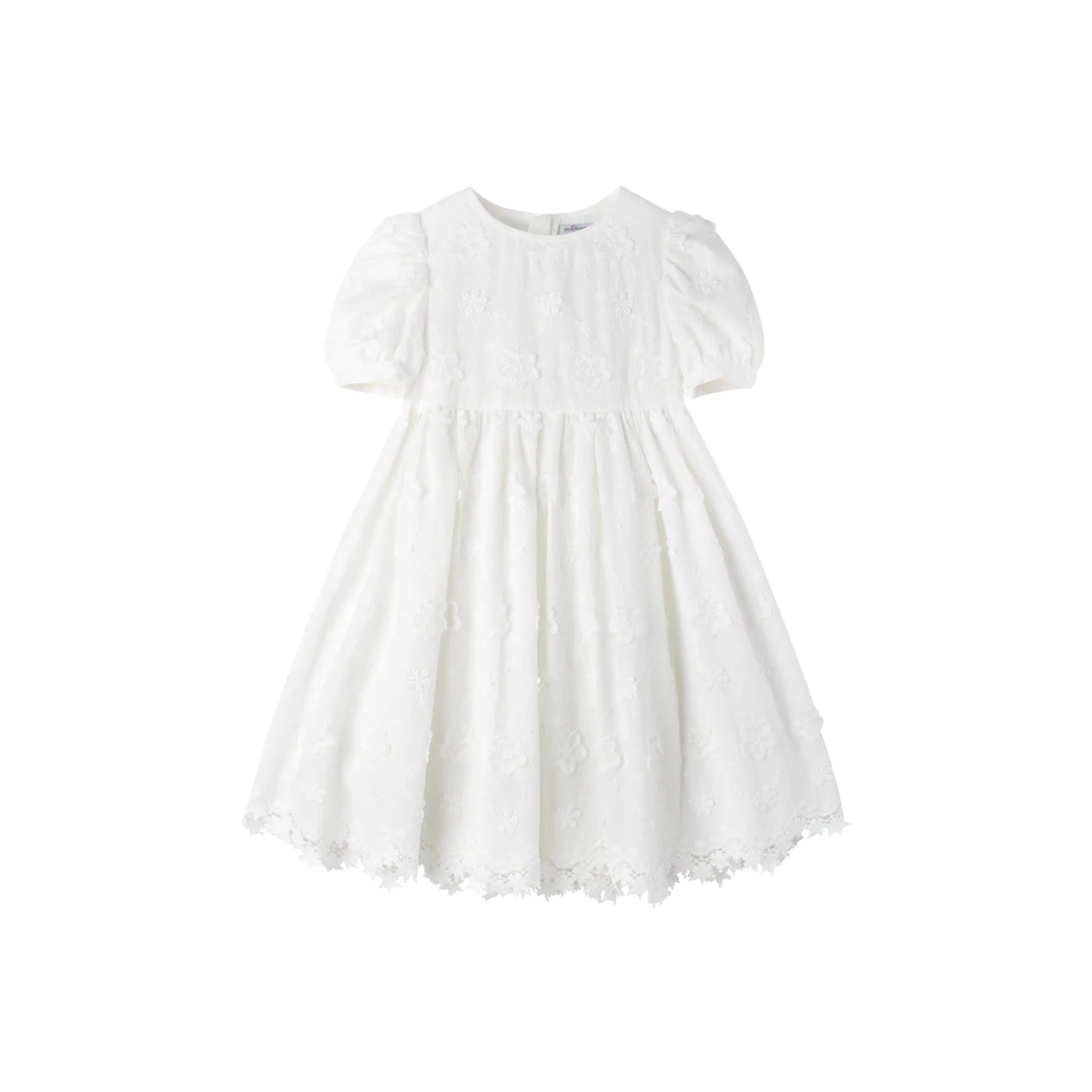 MUCMUKN [Лето Solstice Гардения] Тяжелая Вышивка Женский French Vintage Белый Платье Лето Новинка Длинная Юбка Детский