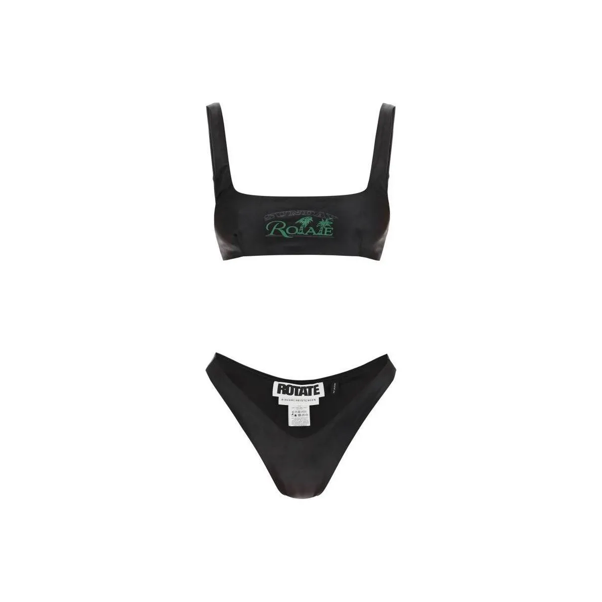 Rotate Birger Christensen Sunday Metallic Two piece Bikini