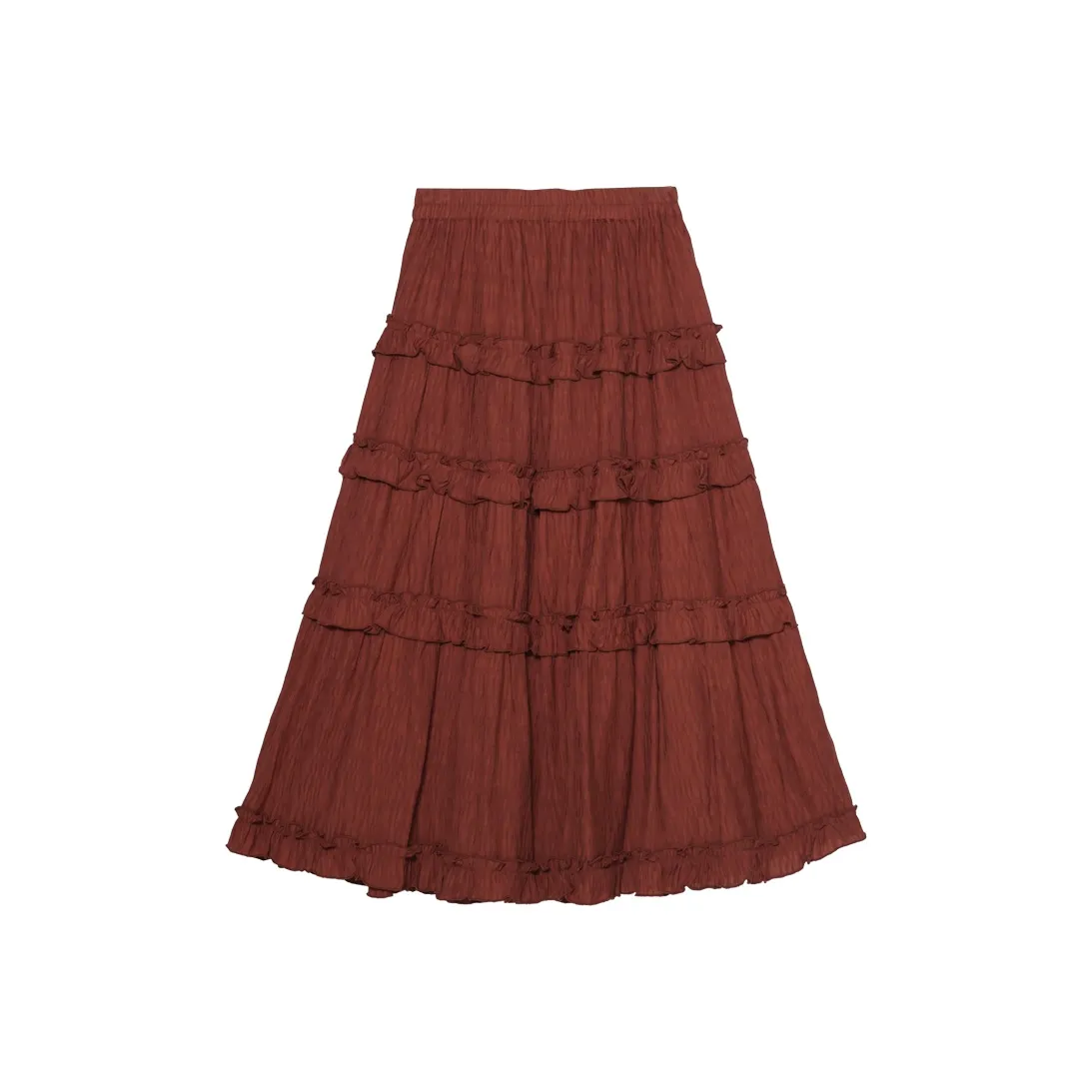 IT'Real Повседневный Длинный Юбка Женские Красный