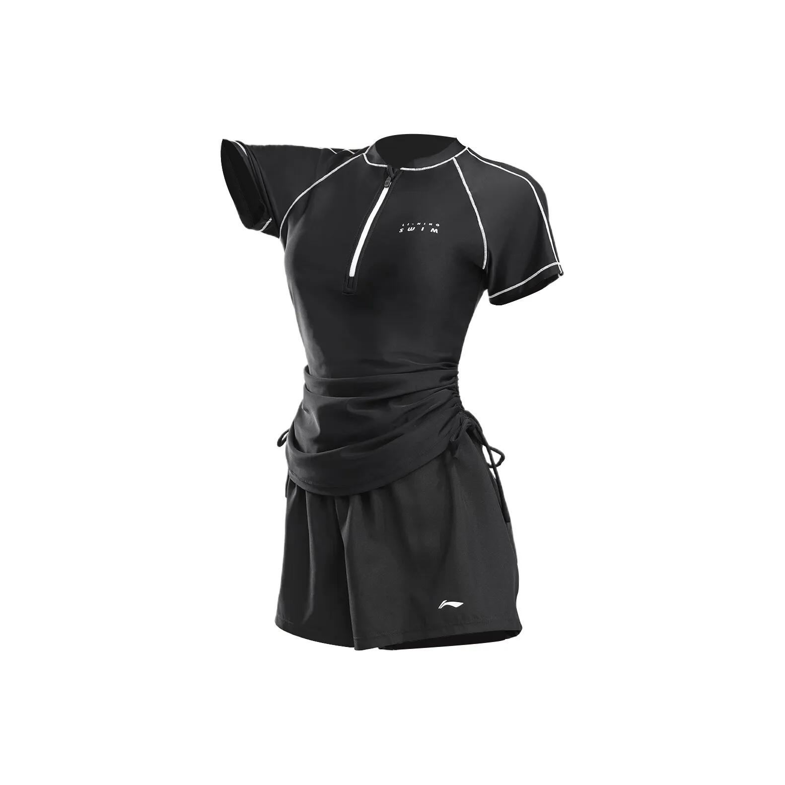 Подкладка Двухкомпонентный Купальник Женский Черный