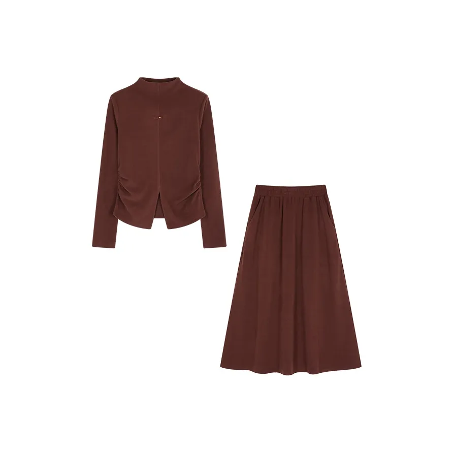 PLANE DRIFT Комплект с юбкой Женские Бордовый