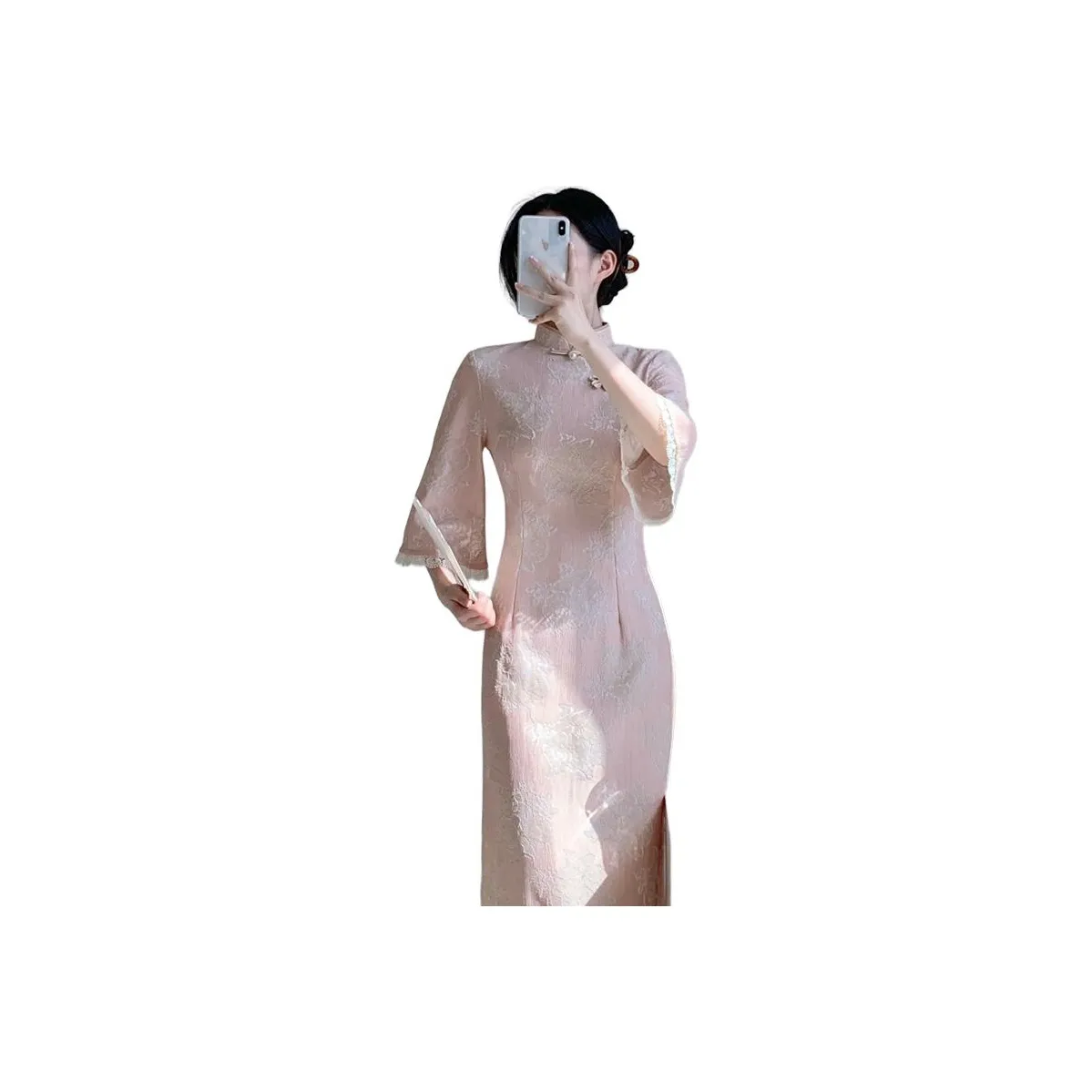 MITX Летний Чхонсам Женский Розовый