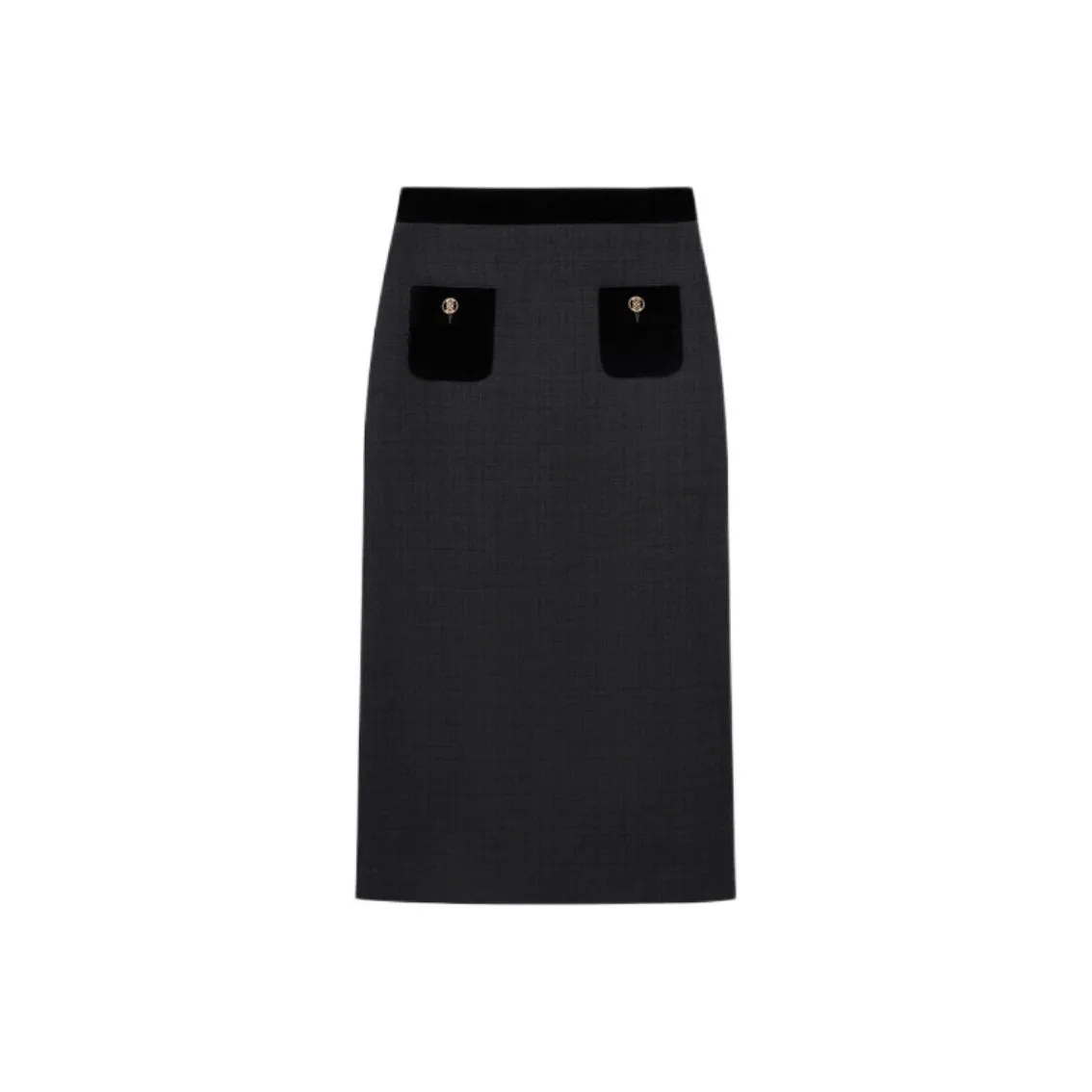 Sandro Tweed Velvet Maxi Skirt