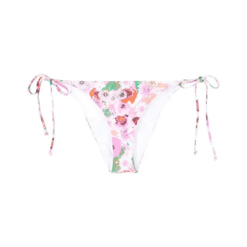 GANNI Floral print String Bikini Bottoms