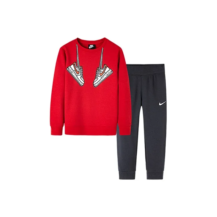 Nike Infant And Toddler Костюм Красный Черный Детский