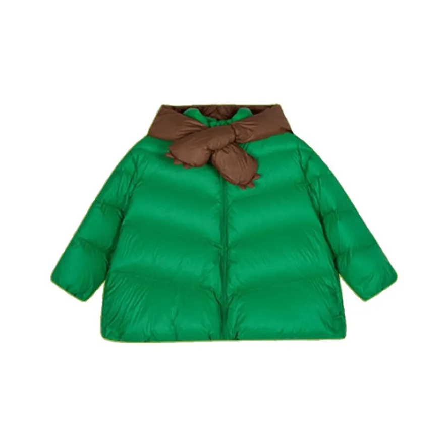 Woobaby Пуховик Rus Зеленый для детей 3-7 лет