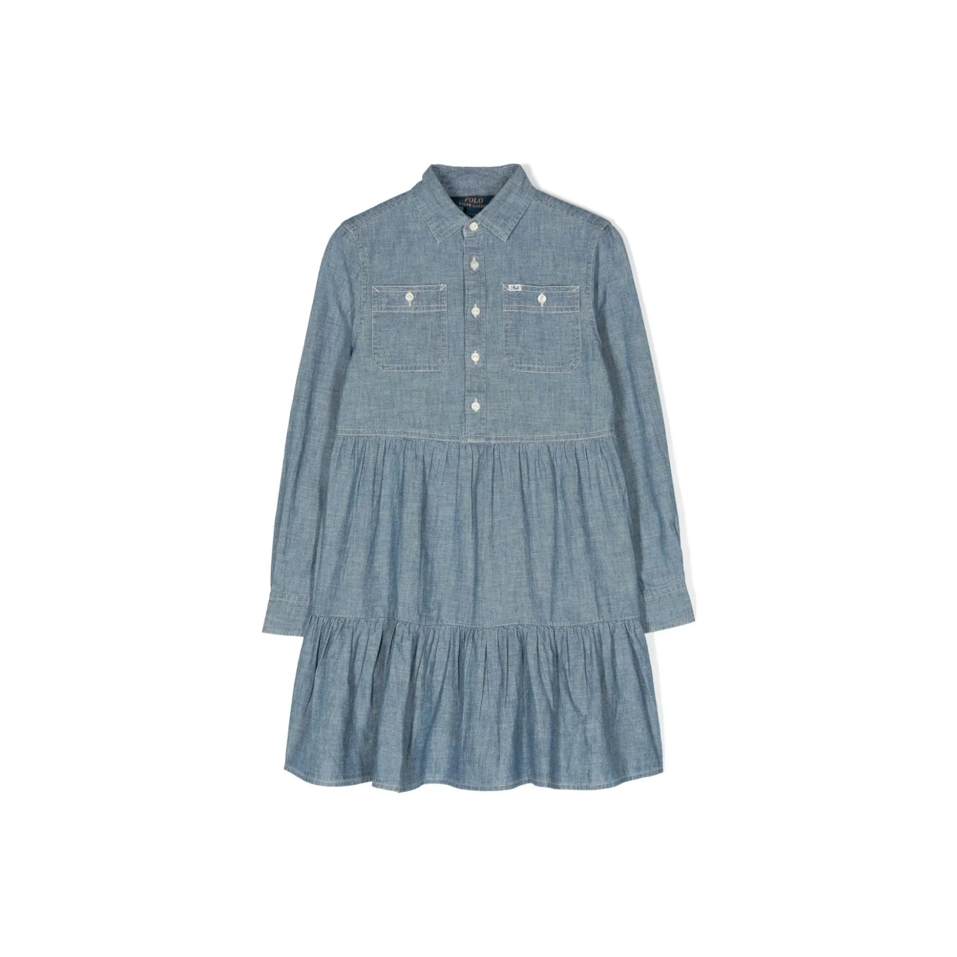 Polo Ralph Lauren Детское платье для детей FW23 синий детская одежда