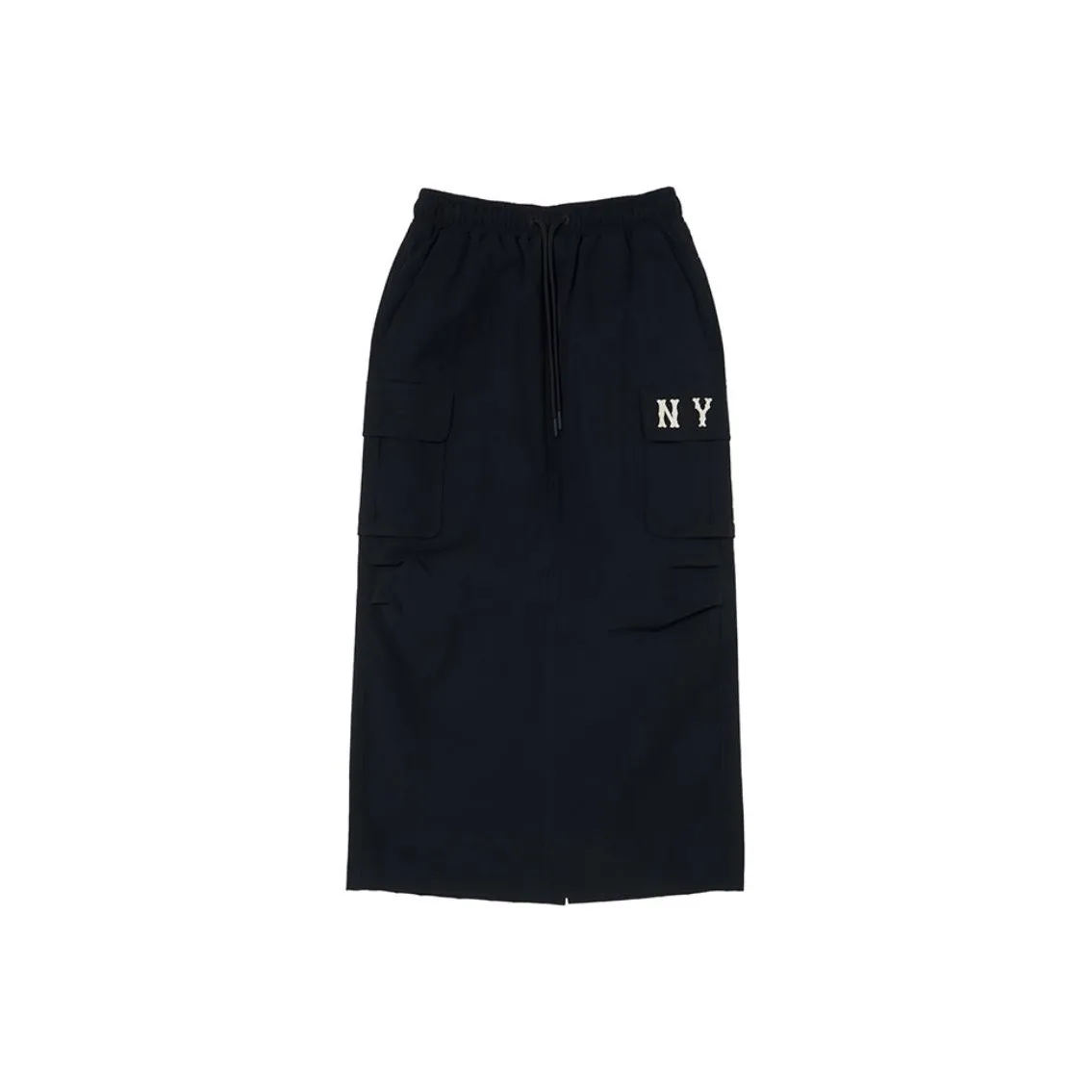 Mlb Base Logo Basic Collection New York Yankees Повседневный Длинный Юбка Женские Черный