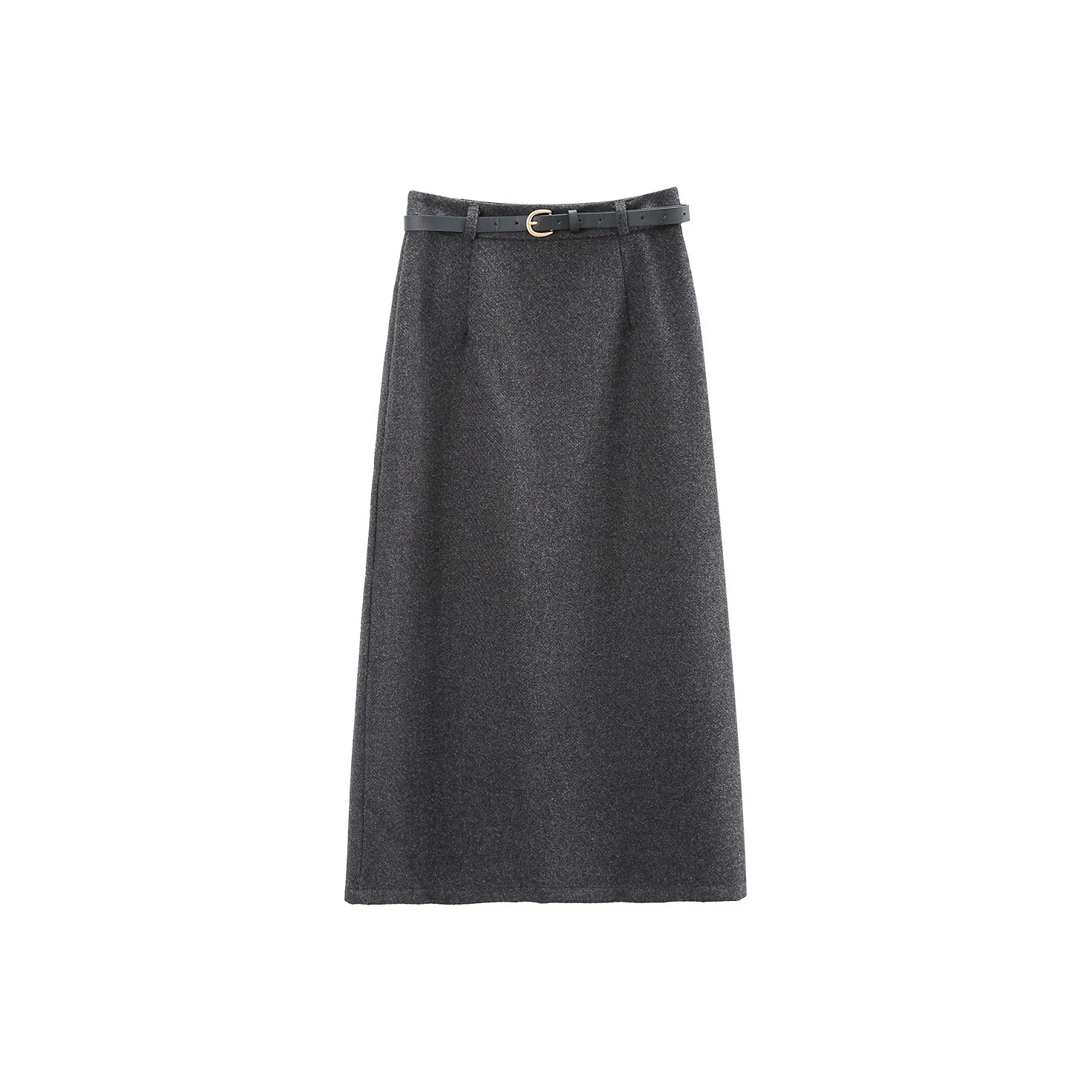 A paradise for awakening Повседневный Длинный Юбка Женские Темно-серый