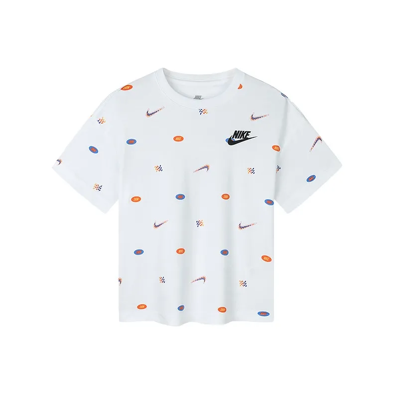 Nike T-рубашка чисто белый для детей в возрасте 3-7 лет