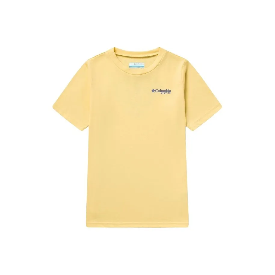Коллаборация Columbia PFG T-Рубашка Желтая Детская