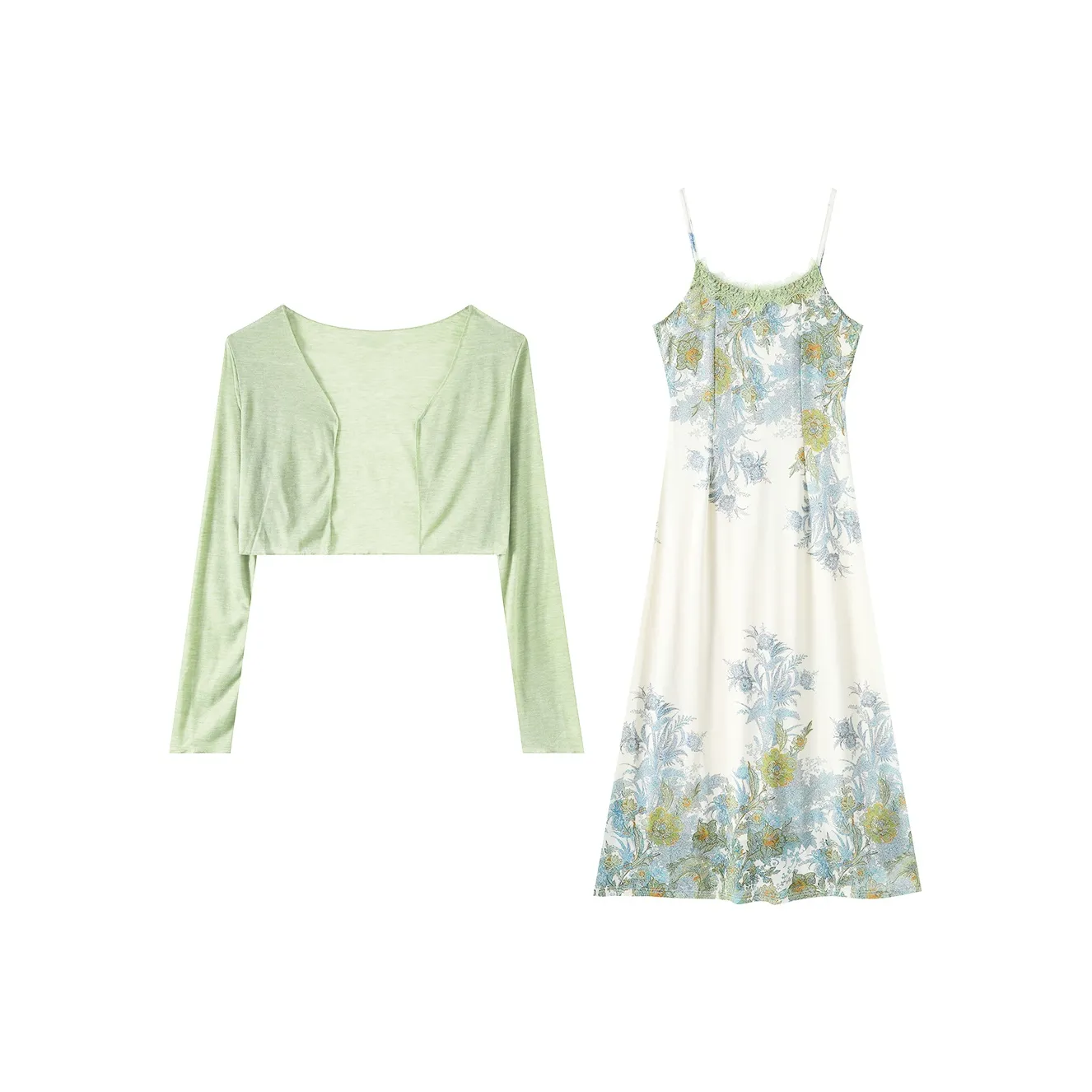 PAZZO Комплект с юбкой Женские Светло-травяной зеленый