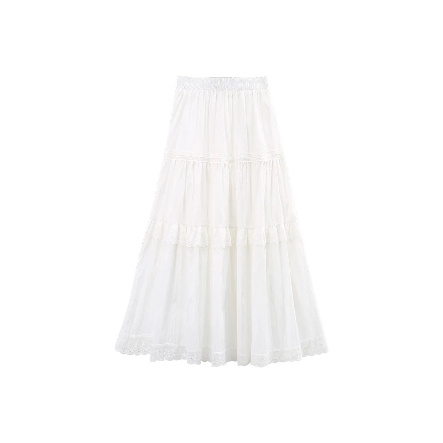 A Paradise For Awakening Casual Long Skirt Women's White