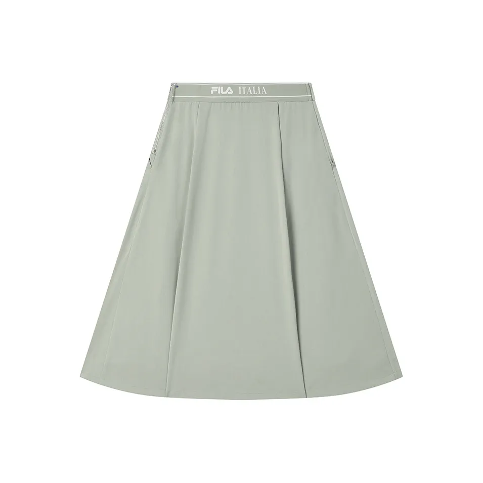FILA Повседневный Длинный Юбка Женская Циановый Бирюзовый