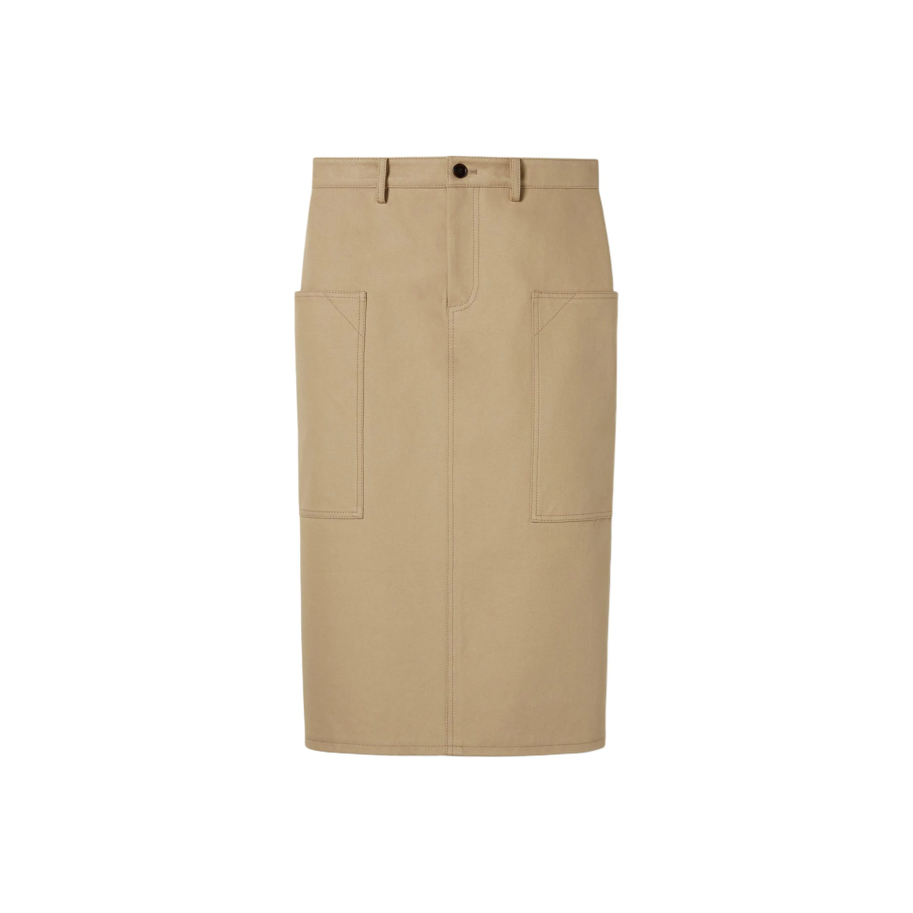 GUCCI SS25 Casual Long Skirt Women's Khaki