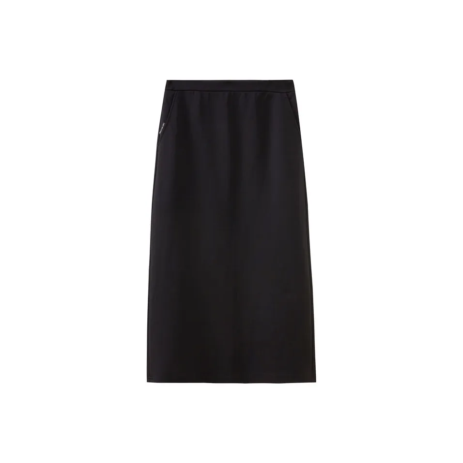 SHUIYUNJIAN Casual Long Skirt Women's Black