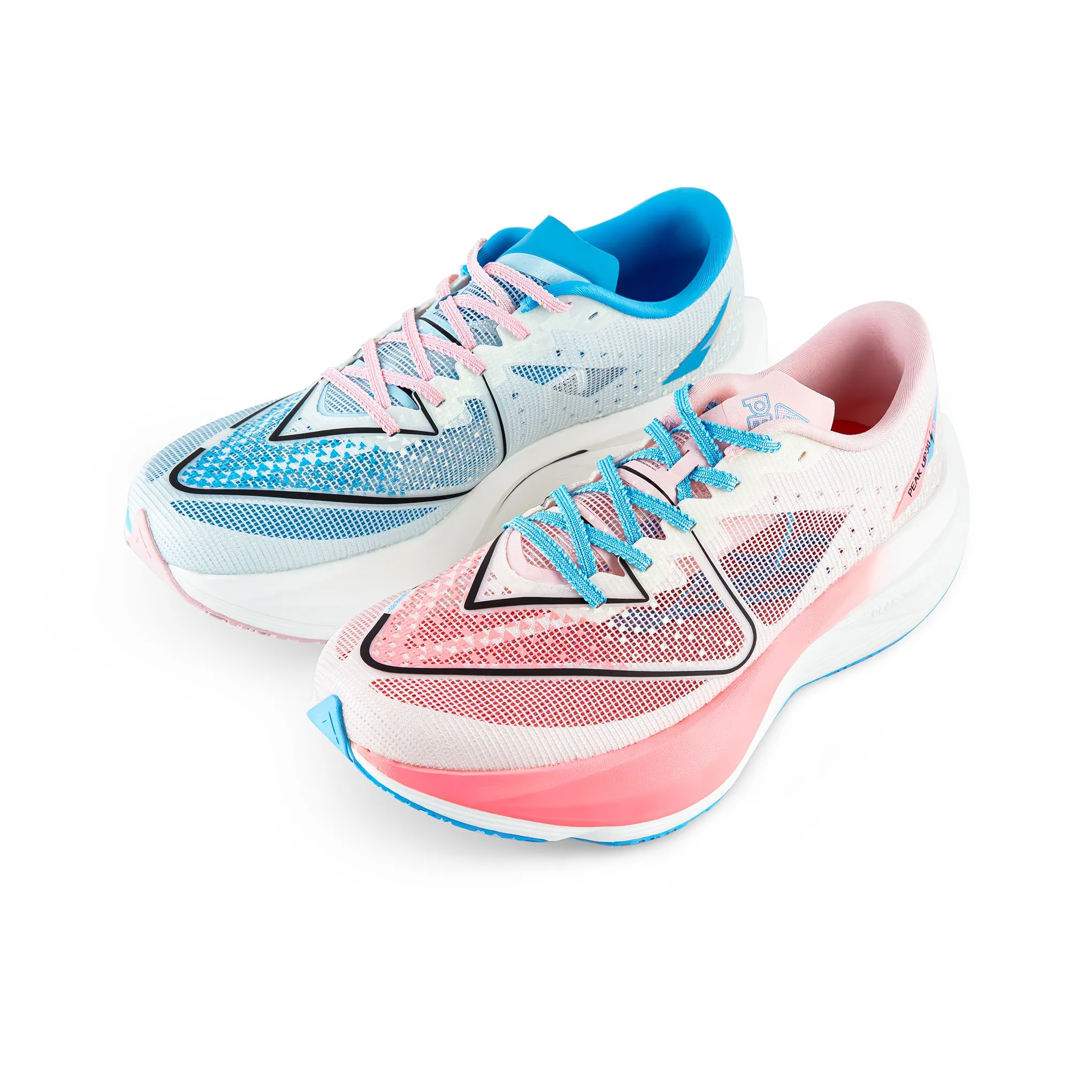 PEAK UP30 4,0 Беговые кроссовки Низкий верх Розовый Синий микс Унисекс