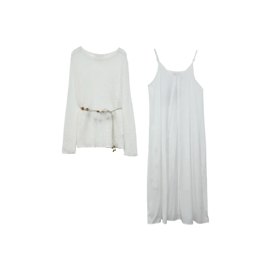 Icicofficial Skirt Set Women's White