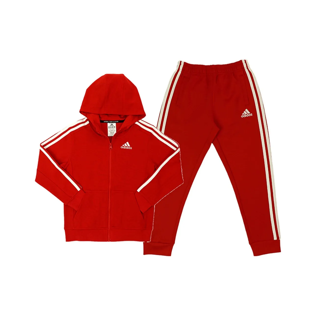 Adidas Повседневная Спортивная Одежда Красный и Белый Детский