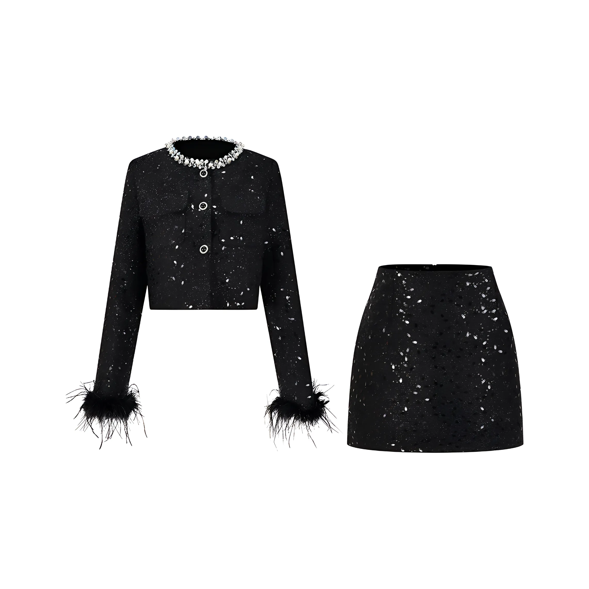 UPNANAWANG Комплект с юбкой Женские Черный