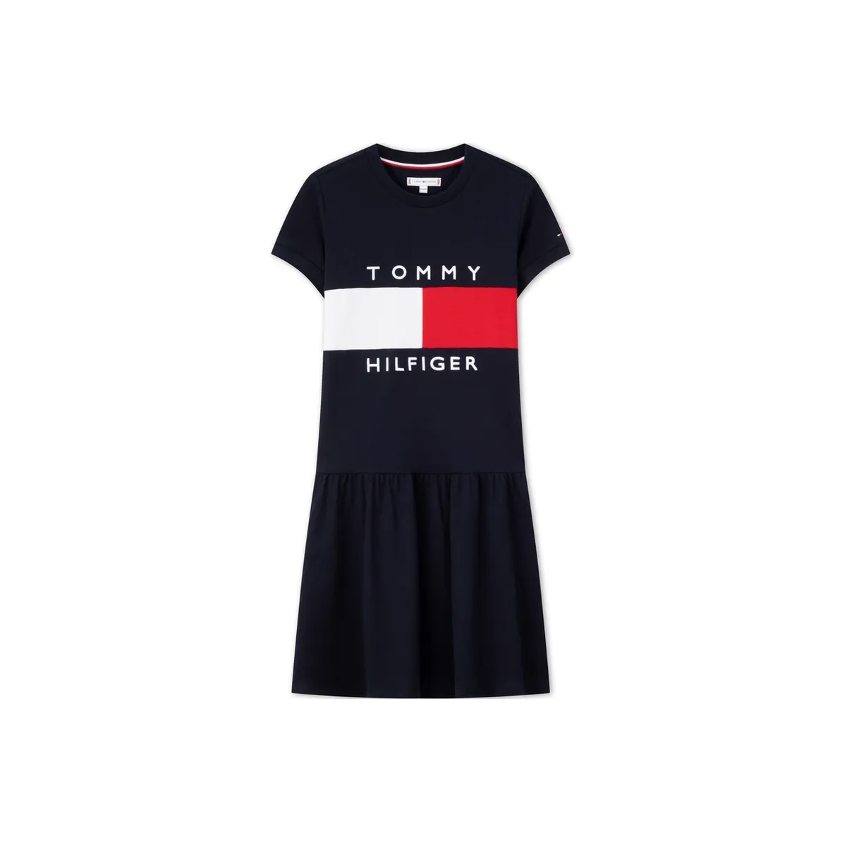 Tommy Hilfiger Детское платье темно-синего цвета для детей 3-7 лет