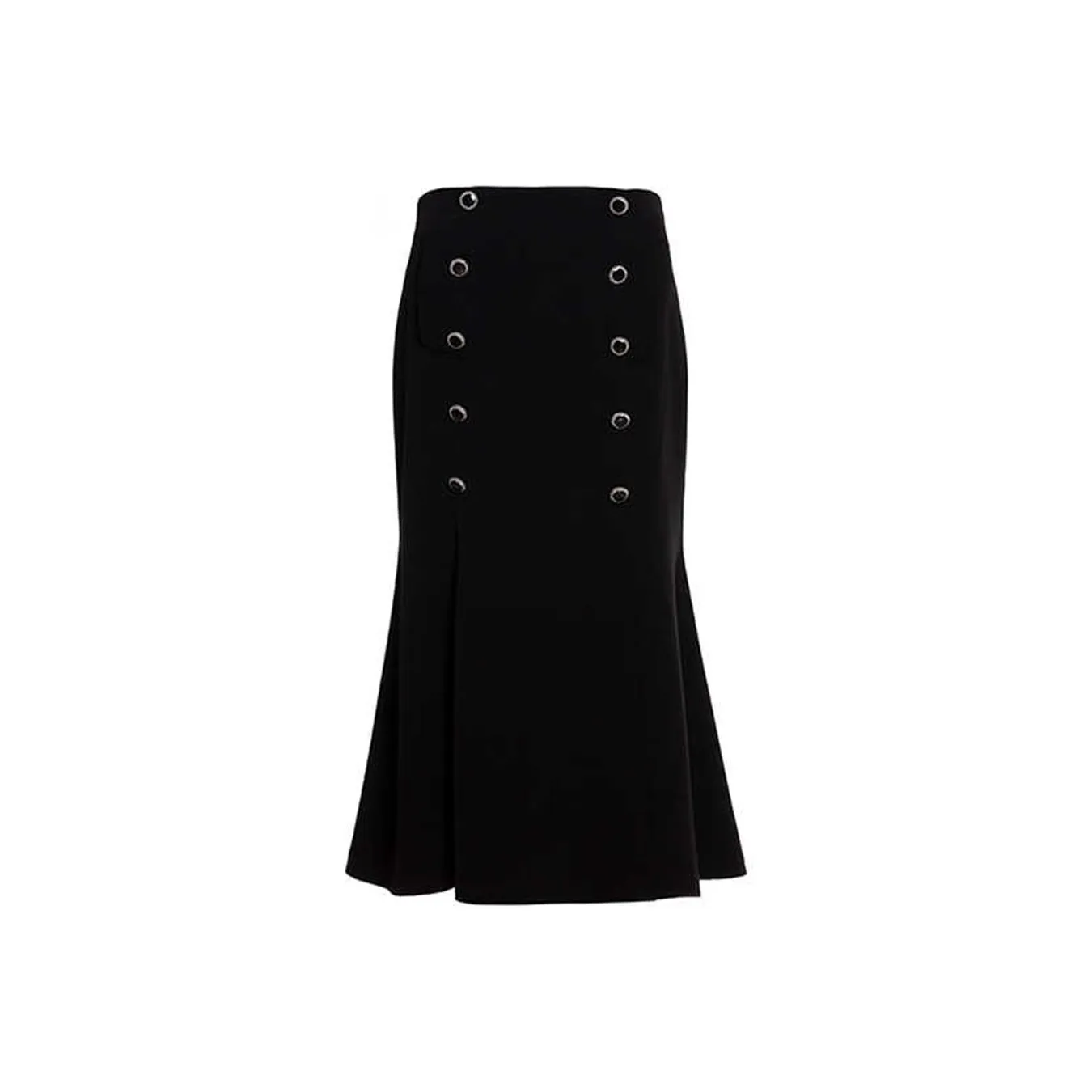 BESIONIA SS22 Повседневный Длинный Юбка Женские Черный