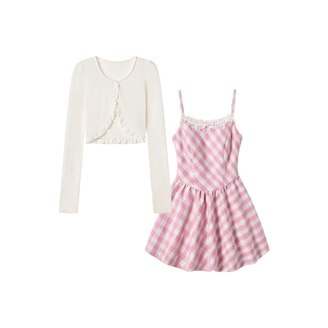 FABRIC PIG Комплект с юбкой Женские Розовый Абрикос