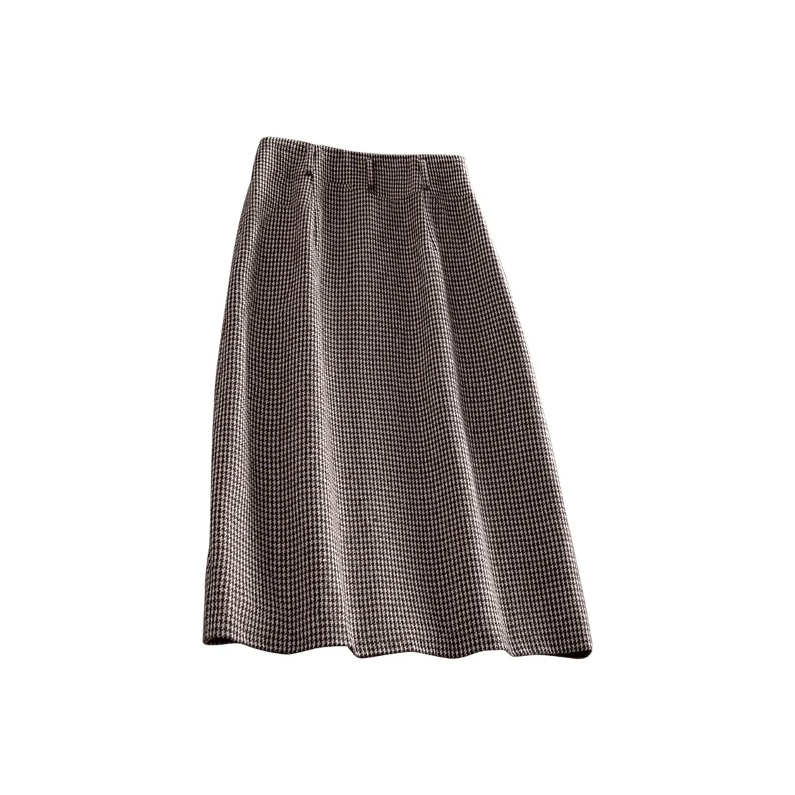 Cypress House Повседневный Длинный Юбка Женские Темный кофейный Гусиная лапка