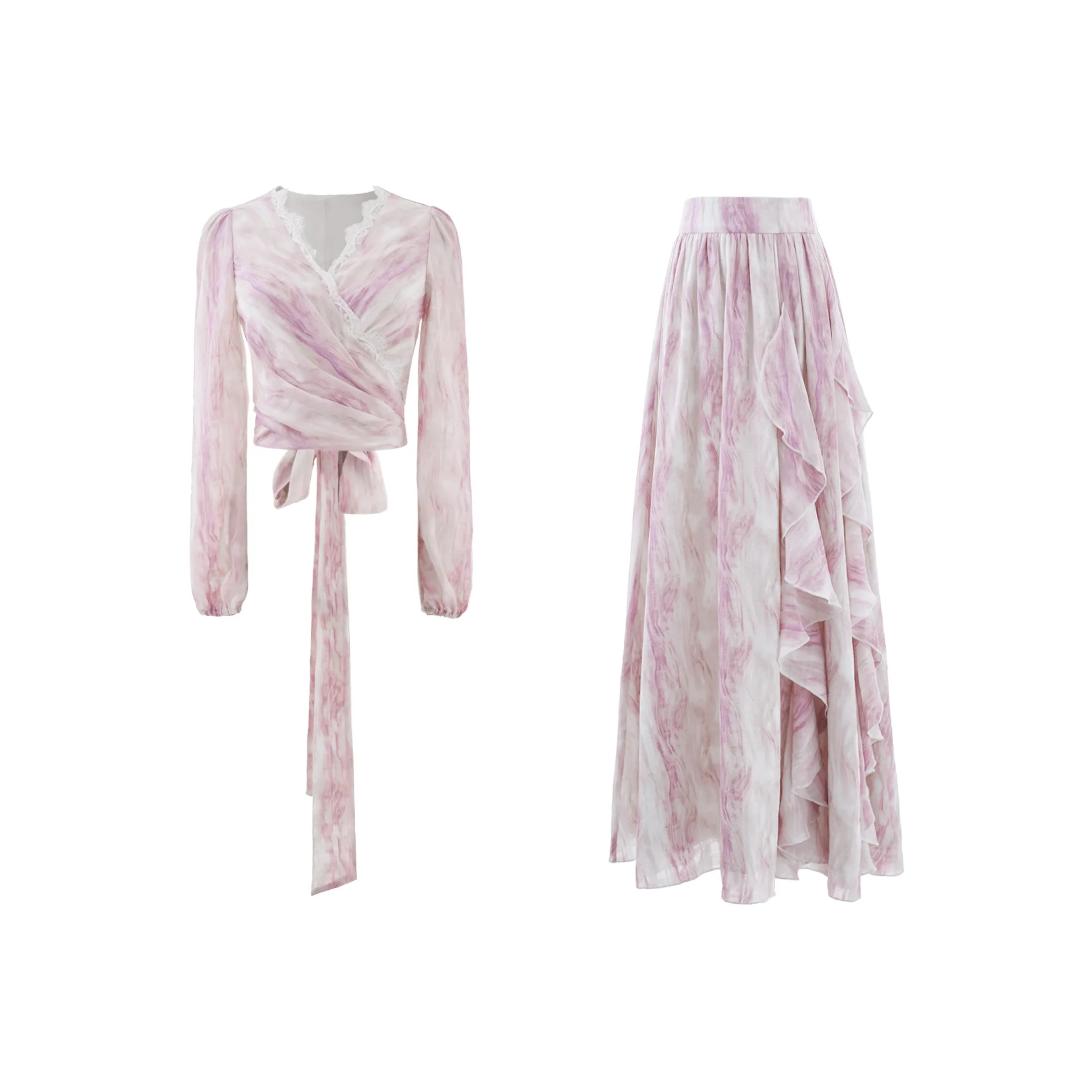 Blovelan Комплект с юбкой Женские Фиолетовый