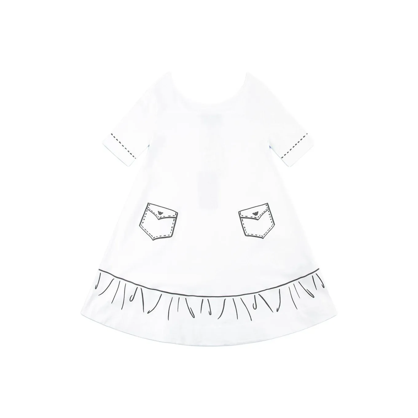 EMPORIO ARMANI Платье Детское Белое