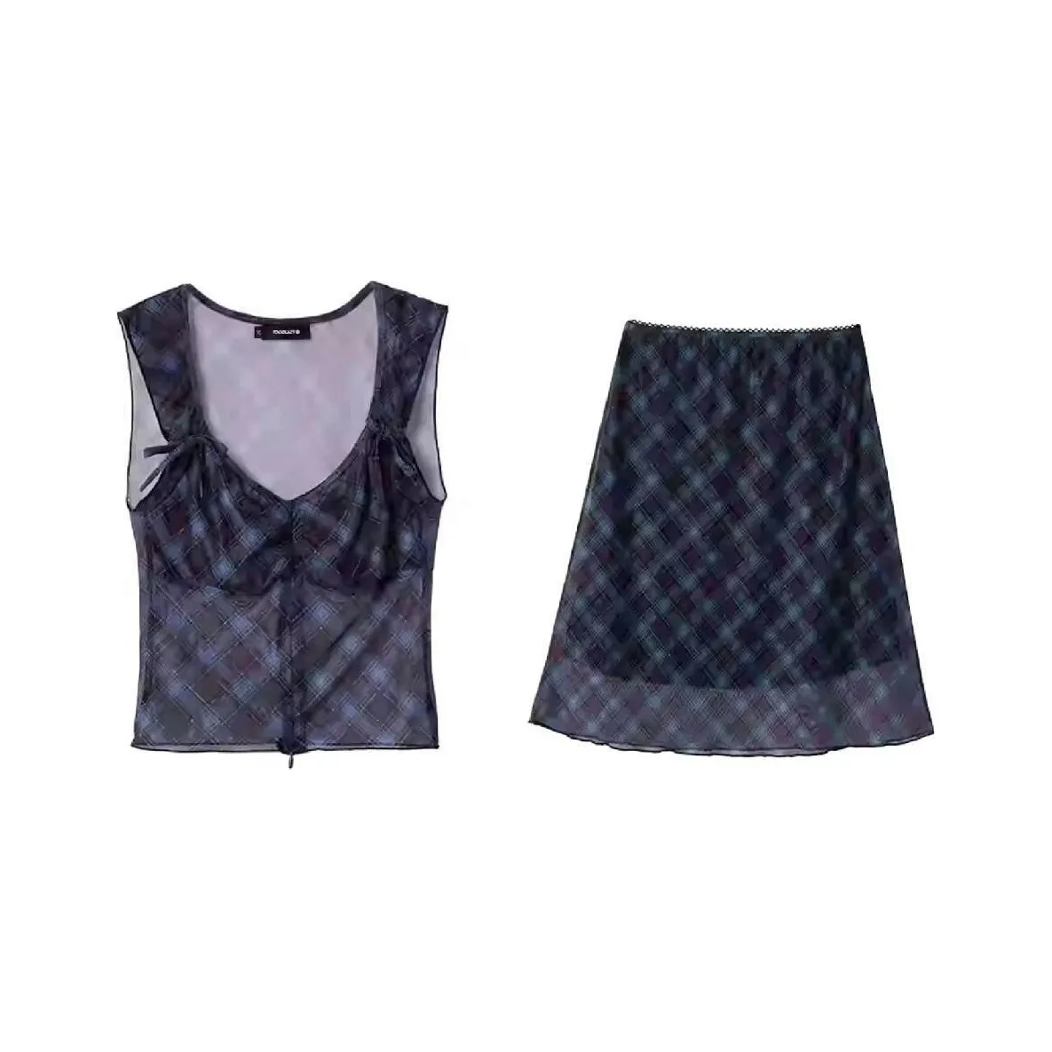 TOOOLAZY Комплект с юбкой Женские Фиолетовый