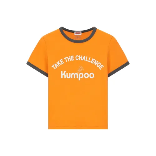 KUMPOO Апельсиновые Женские Бадминтонные Джерси