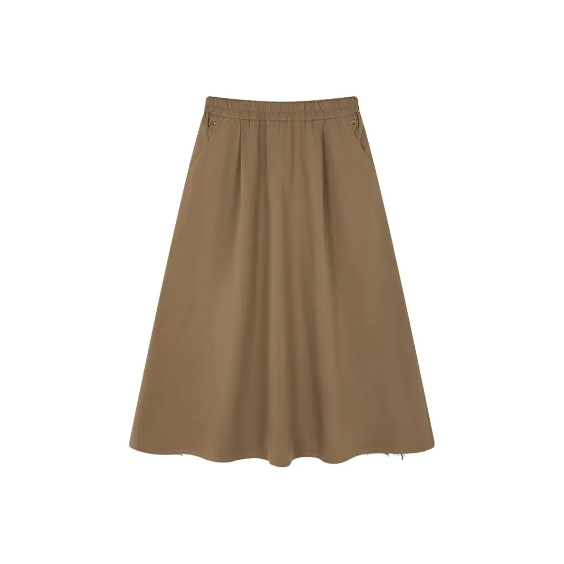 IHIMI Повседневный Длинный Юбка Женские Хаки