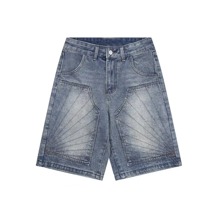 GEOGRE ALEX Blue Men's Denim Shorts GEOGRE ALEX Синий Мужские Джинсовые Шорты