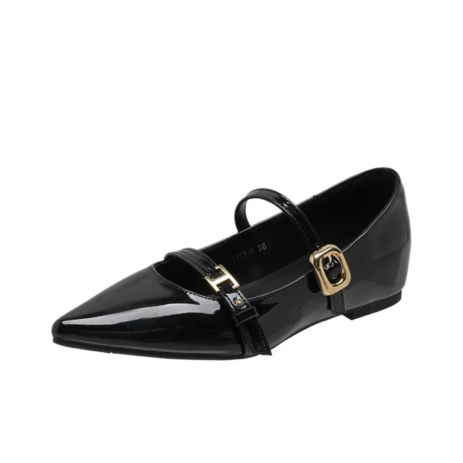 City Camel Плоская подошва Туфли Мэри Джейн Женские