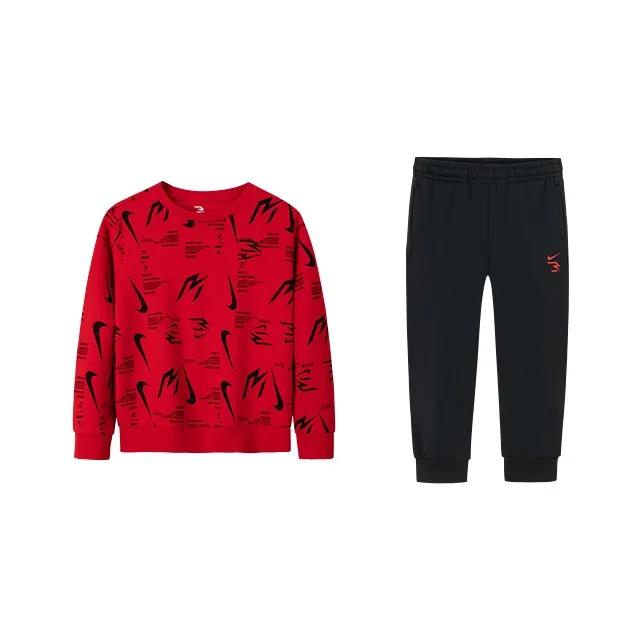 Nike Повседневная спортивная одежда 3Brand Преппи Красный Подростки