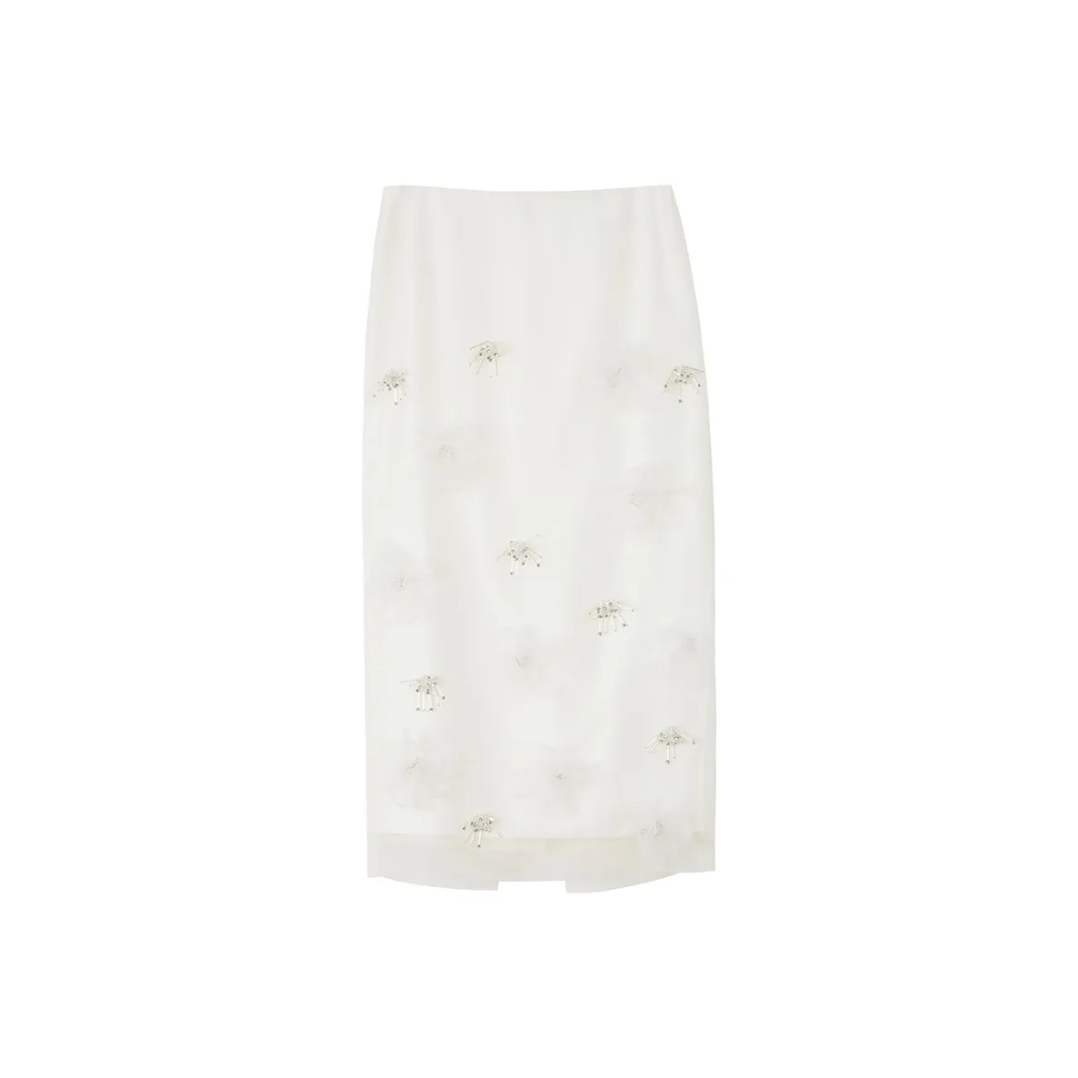 NancyCavally Повседневный Длинный Юбка Женская Белая