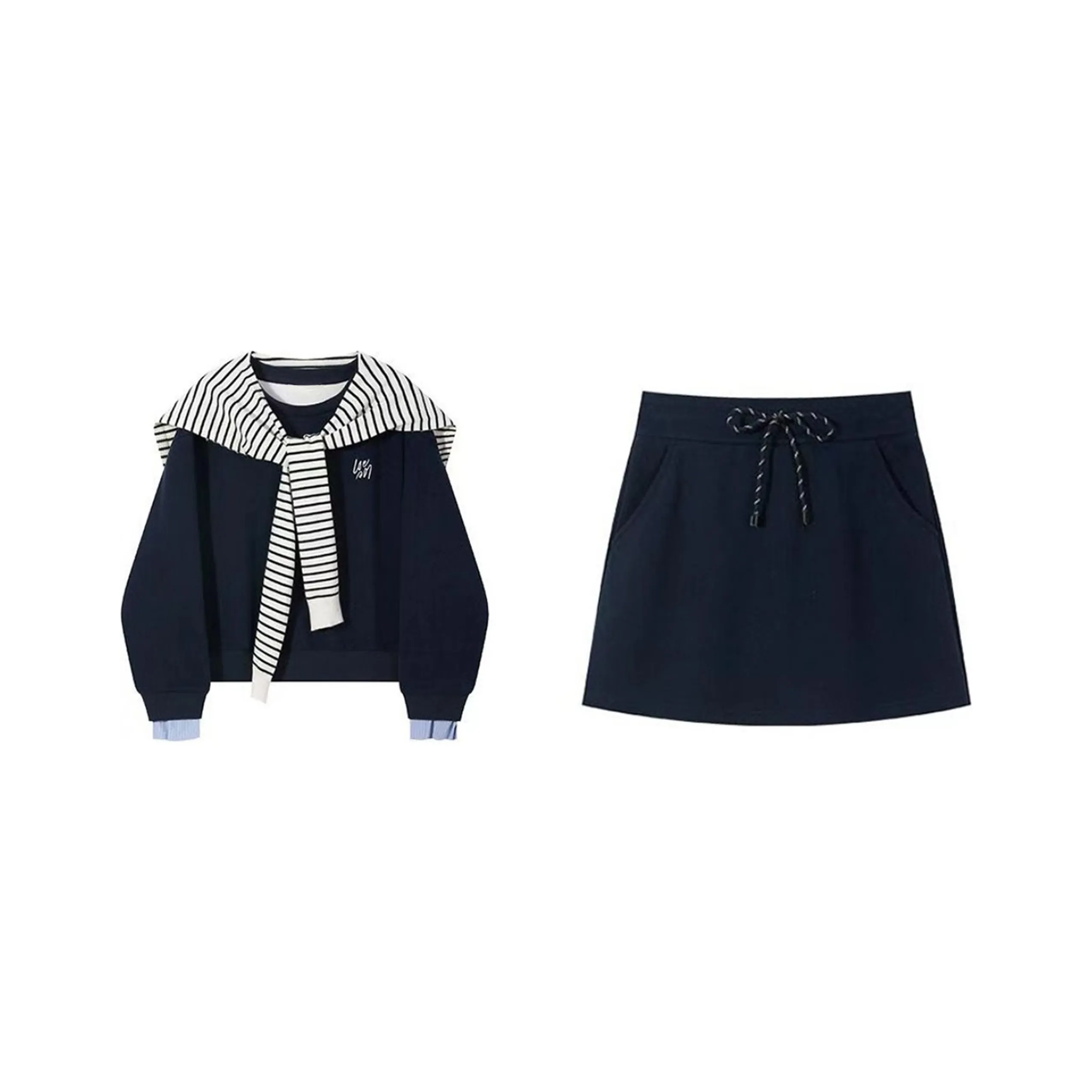 Nooidea Official Комплект с юбкой Женские Темно-синий