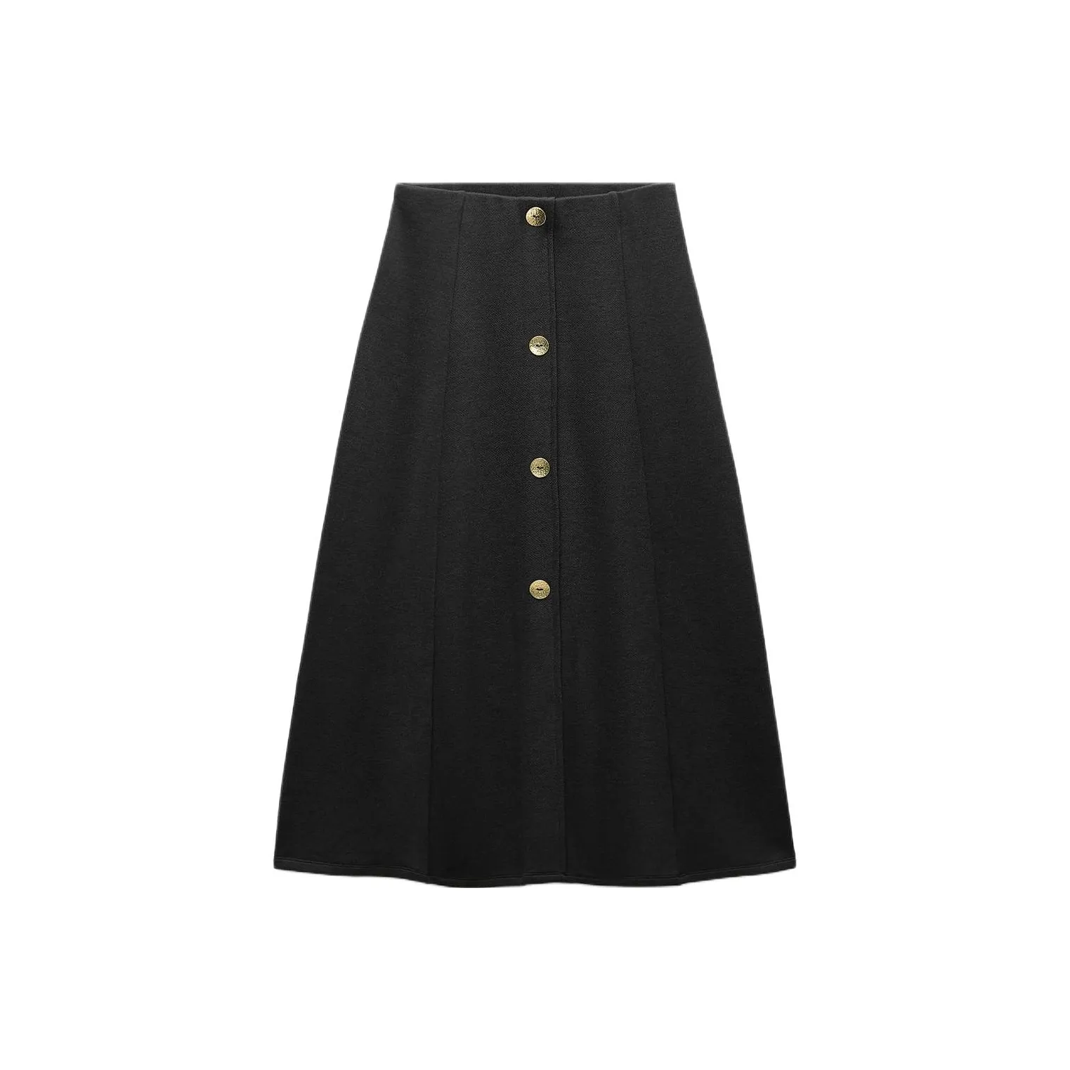 ZARA Casual Long Skirt Women's Black