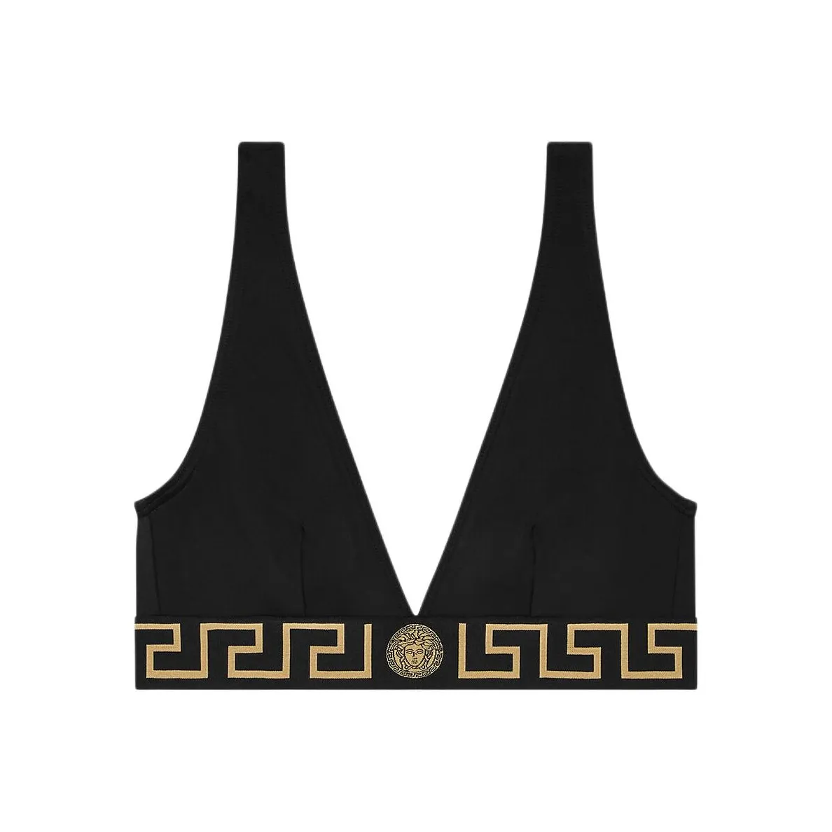 VERSACE Greca Border Bralette 'Black'