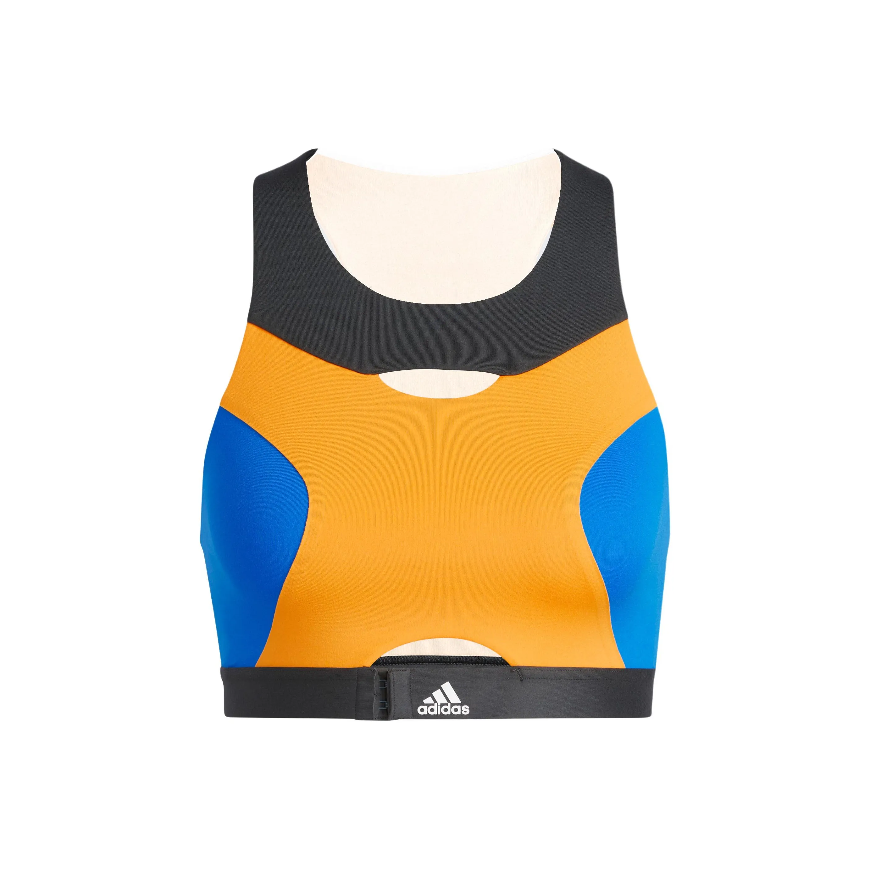 Adidas POWERIMPACT Тренировочный бюстгальтер Спортивное белье Женское Оранжевый Желтый