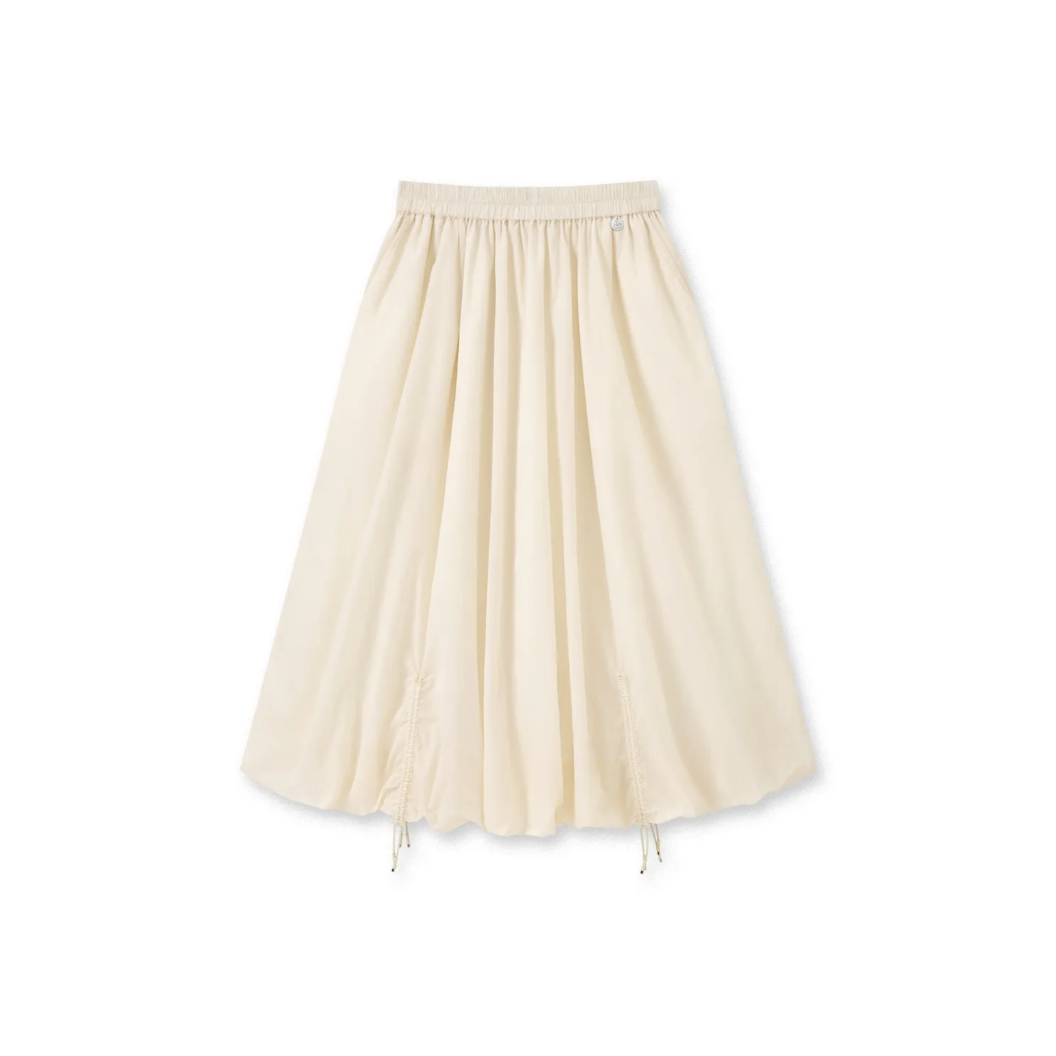 KIRSH 2025 Повседневный Длинный Юбка Женская Светло-Желтая