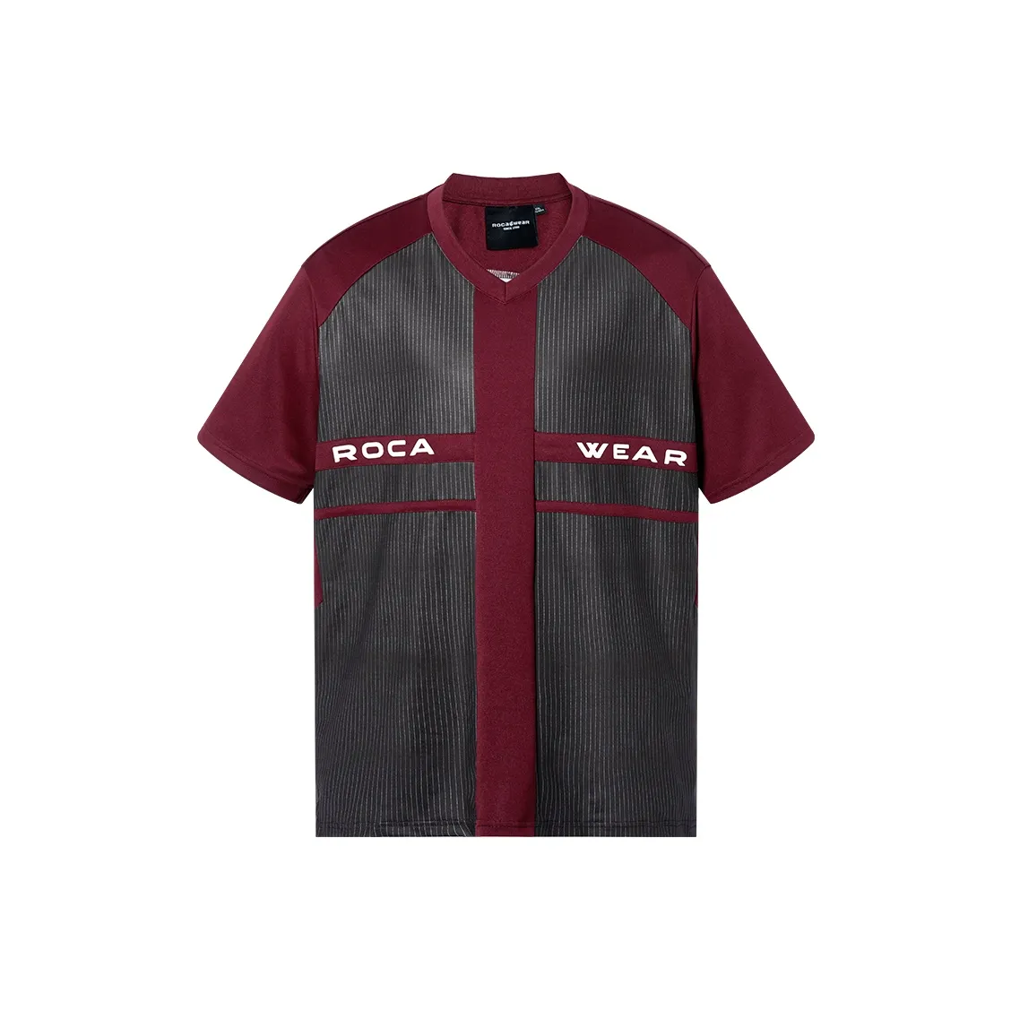 ROCAWEAR Темно-красная унисекс футболка